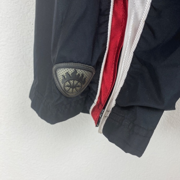 Vtg 90's Cheetah Mens Black Sports Gym Pants XL 18-20 Red Stripe Mesh Pockets - Picture 6 of 8